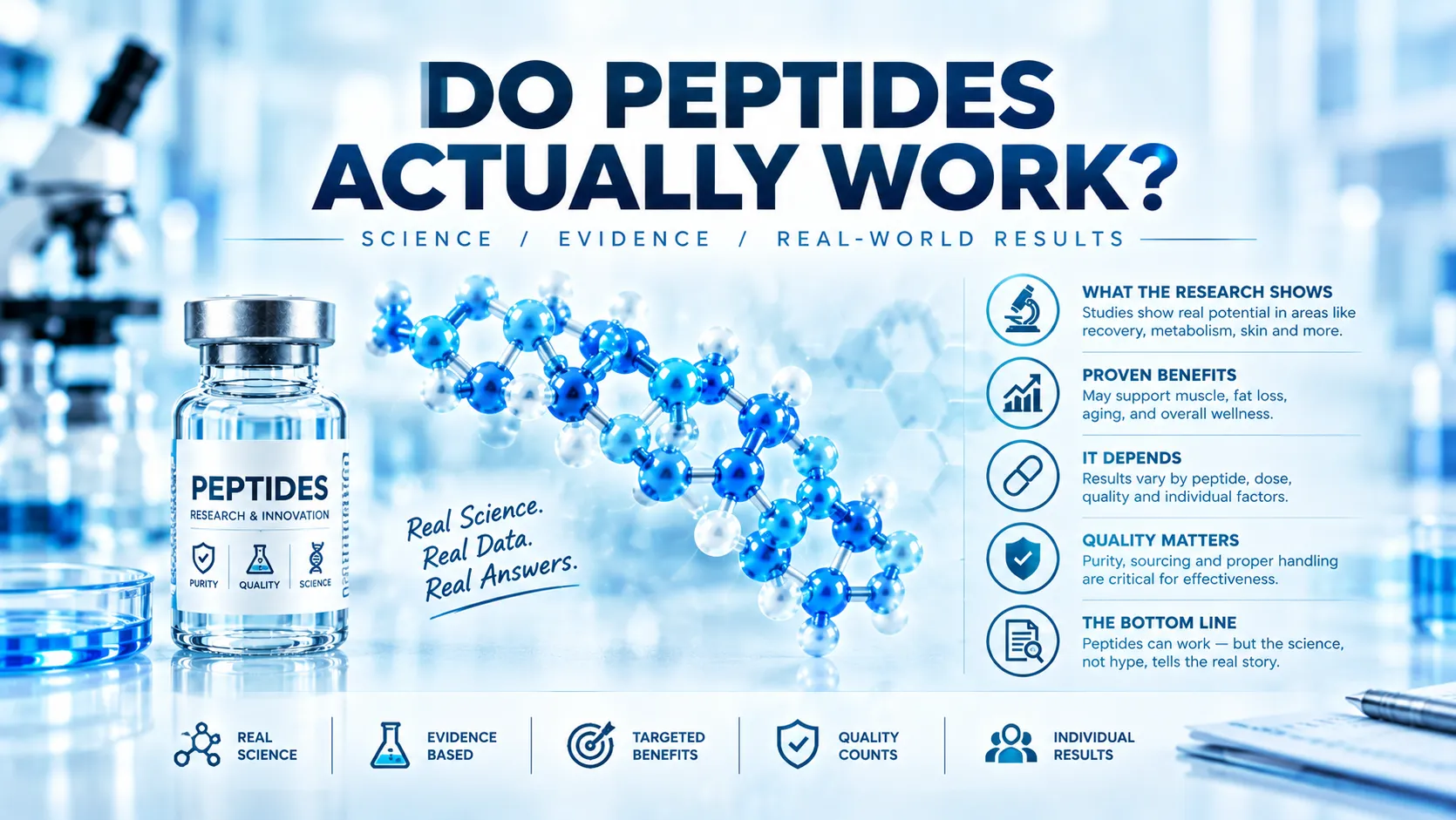 Do Peptides Actually Work? Three Questions, Three Answers