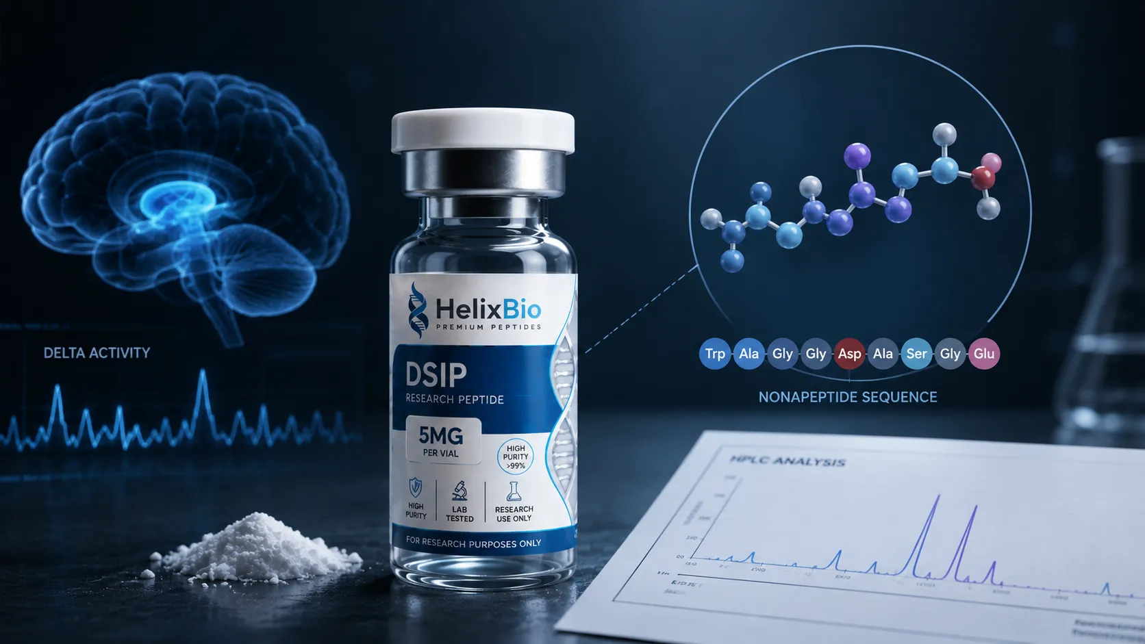 DSIP Peptide Research: Mechanism, Purity & Sleep Studies