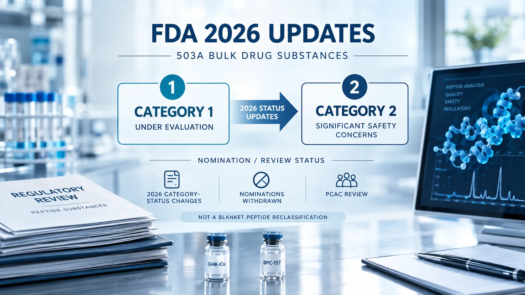 FDA Peptide Reclassification 2026: What Actually Changed