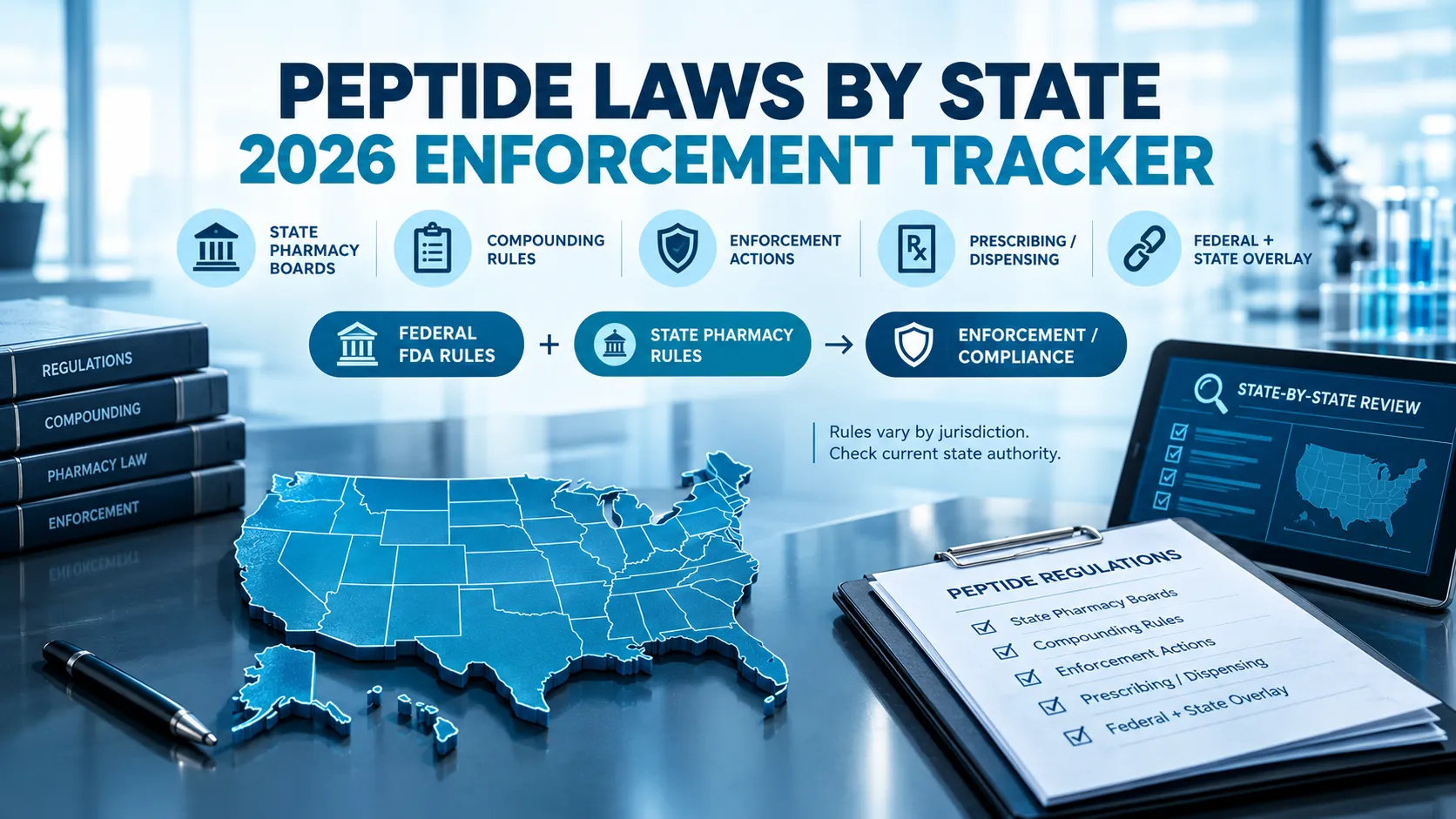 Peptide Laws by State 2026 and What Each State Has Actually Done