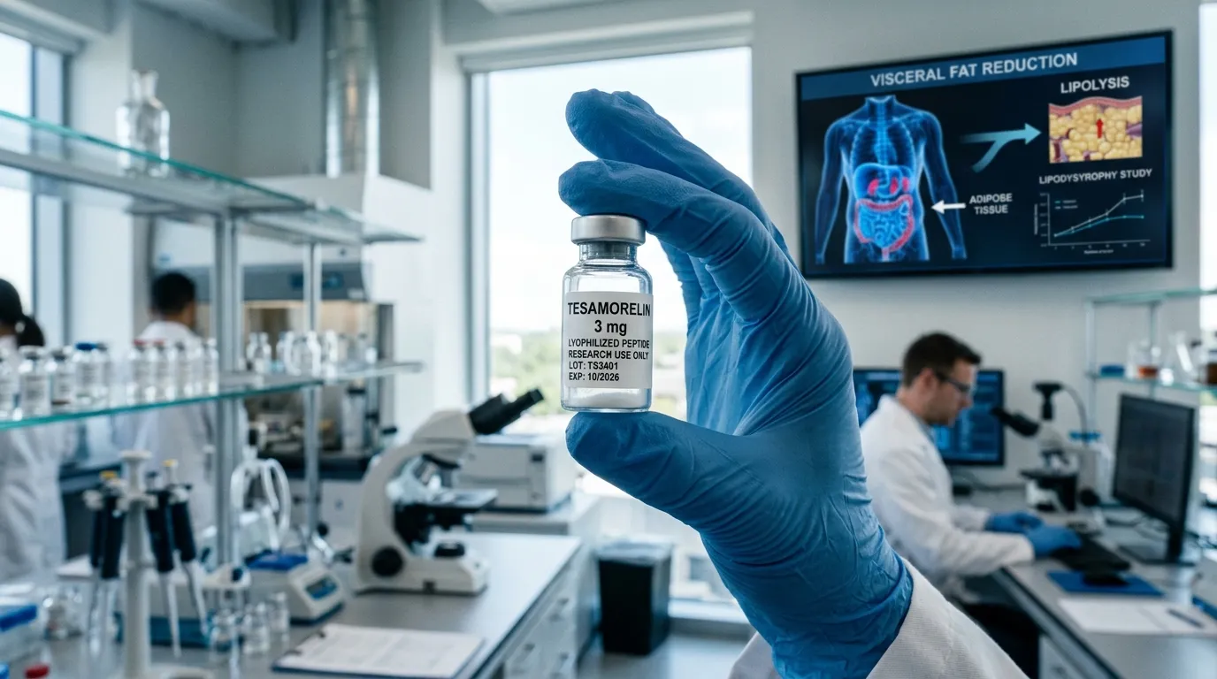 Tesamorelin Peptide Research: Visceral Fat, Lipolysis & GHRH Mechanism