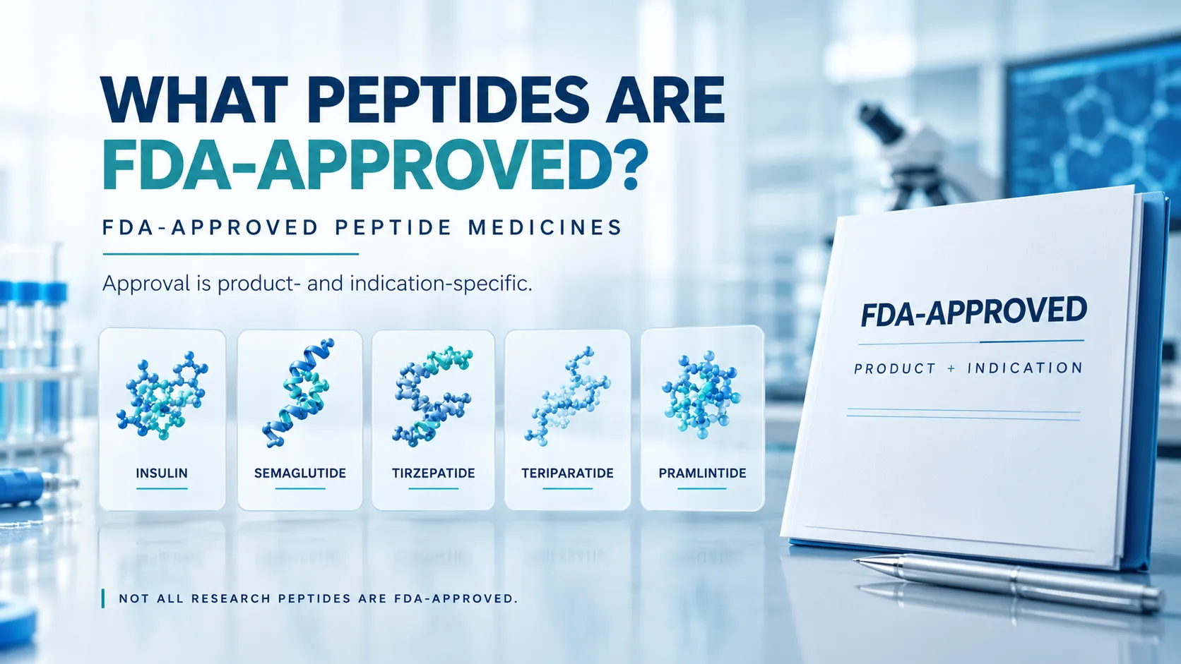 What Peptides Are FDA Approved? The Complete 2026 List